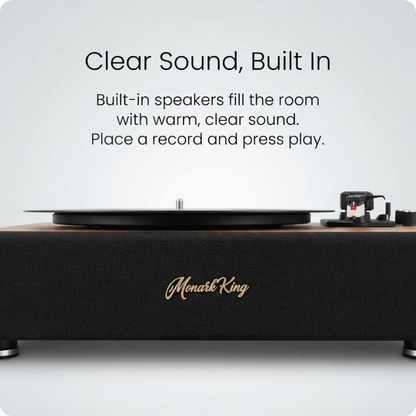 Retro Bluetooth Vinyl Record Player with Built-in Speakers